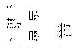 Schaltplan Spannungssensor