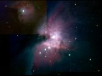 M42 und M43 mit der modif. Webcam aufgenommen