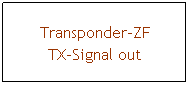 Textfeld: Transponder-ZF
TX-Signal out
